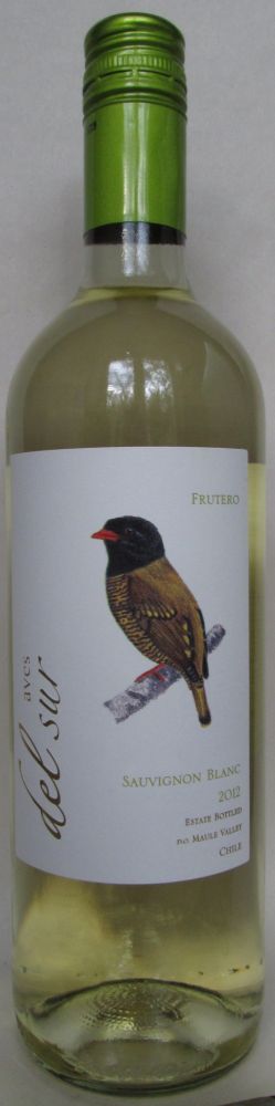 Viña del Pedregal S.A. Aves del Sur Frutero Sauvignon Blanc 2012, Лицевая, #73