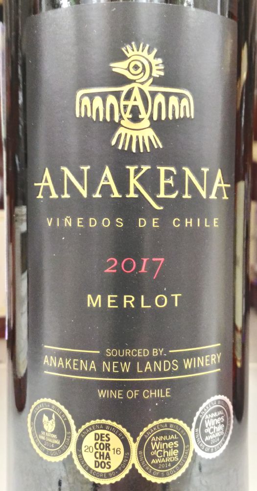 Anakena New Lands Winery Merlot 2017, Основная, #7343