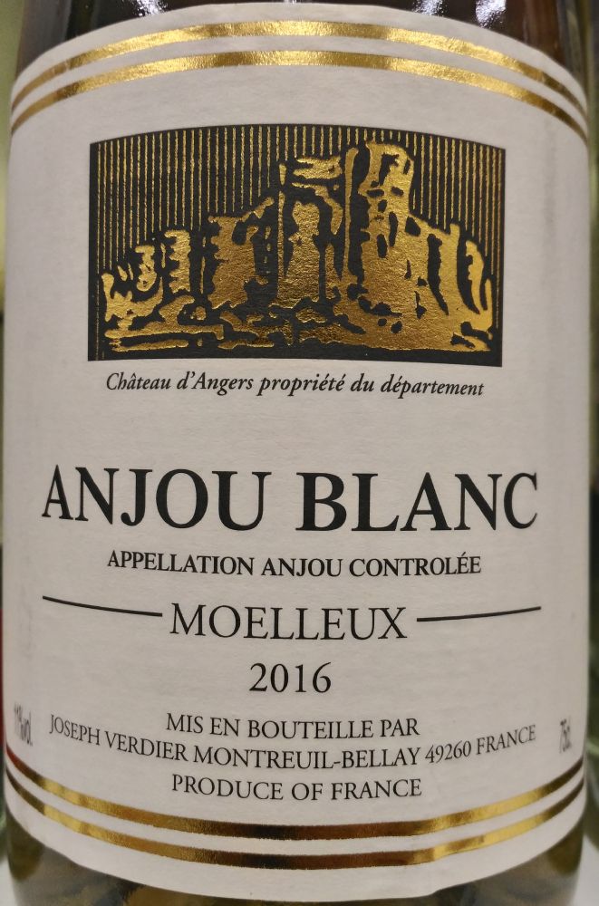 Joseph Verdier S.A. Moelleux Anjou AOC/AOP 2016, Основная, #7365