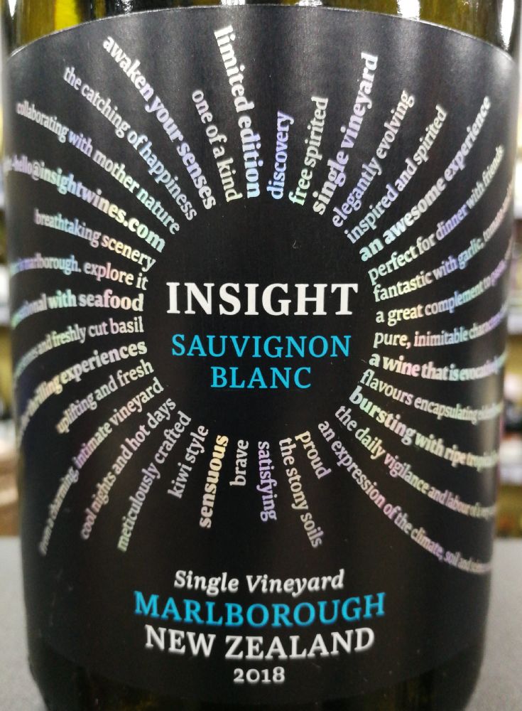 Vinultra Ltd Insight Single Vineyard Sauvignon Blanc Marlborough 2018, Основная, #7449