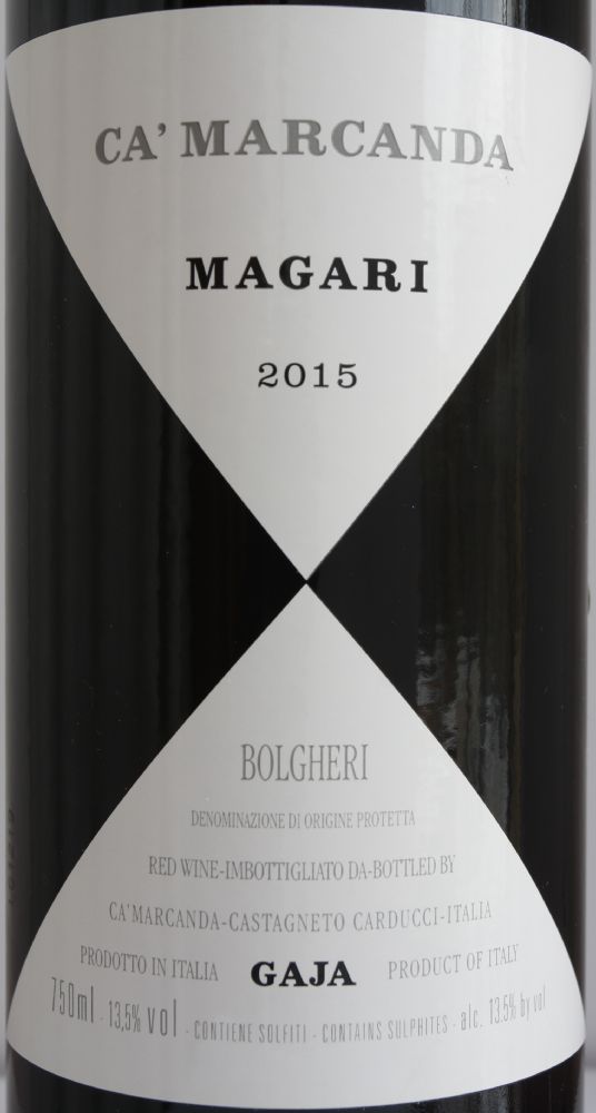 GAJA Societa Semplice Azienda Agricola Ca' Marcanda Magari Bolgheri DOC 2015, Основная, #7462