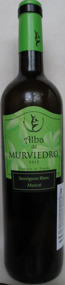 Bodegas Murviedro S.A. Alba de Murviedro Sauvignon Blanc Muscat DO Valencia 2012, Лицевая, #75
