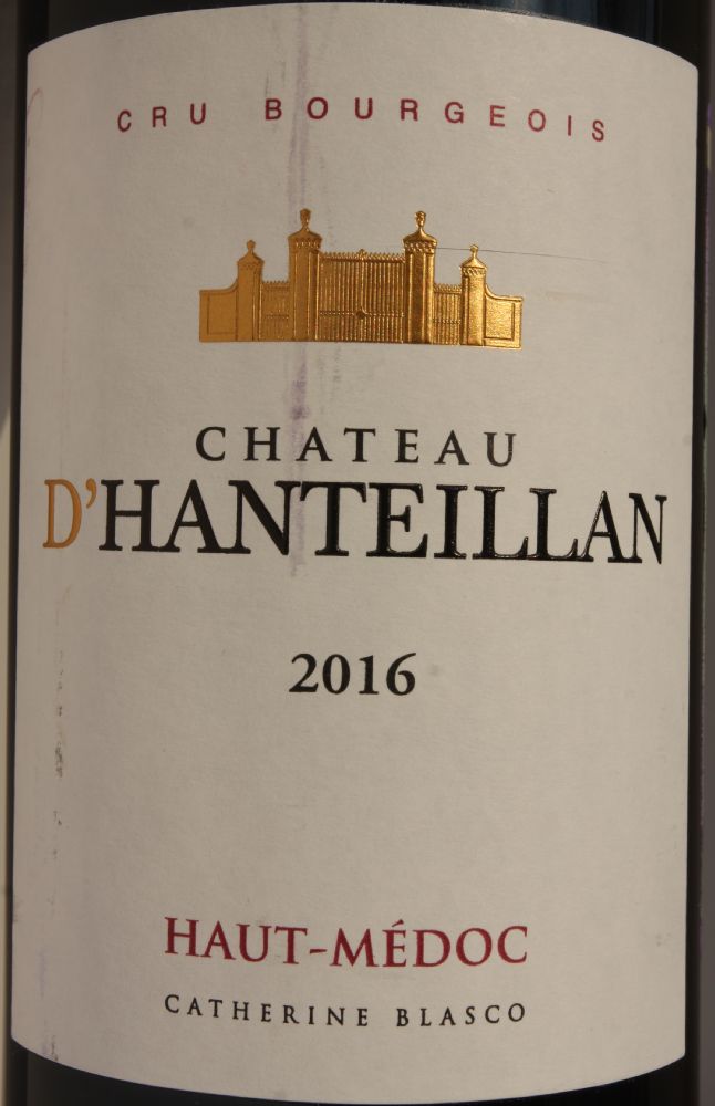 Château Hanteillan SAS Cru Bourgeois Château D'Hanteillan Haut-Médoc AOC/AOP 2016, Основная, #7566