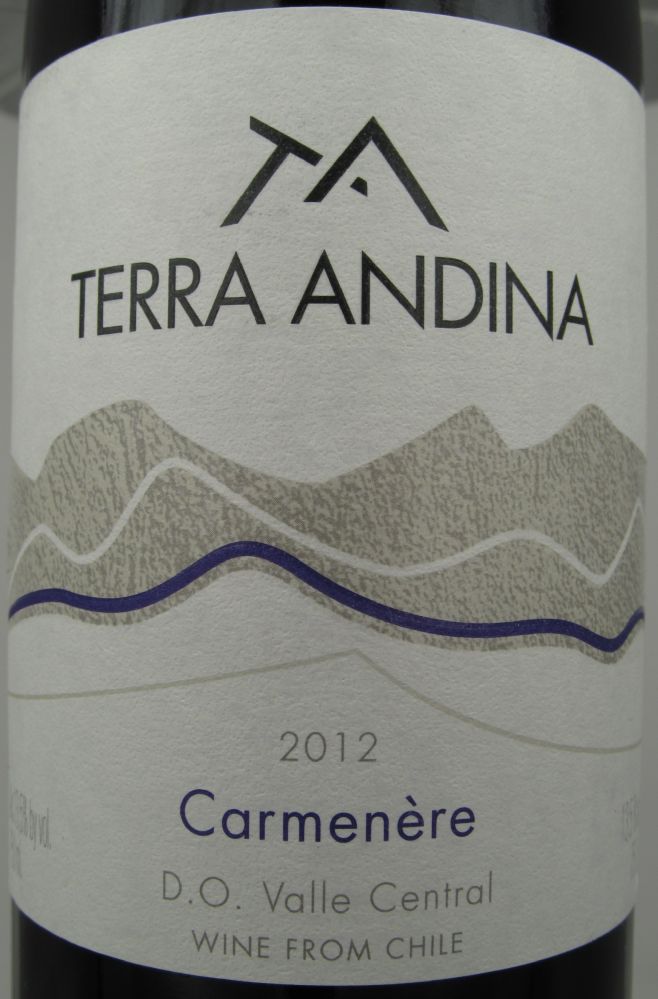 Sur Andino S.A. TERRA ANDINA Carménère 2012, Основная, #757