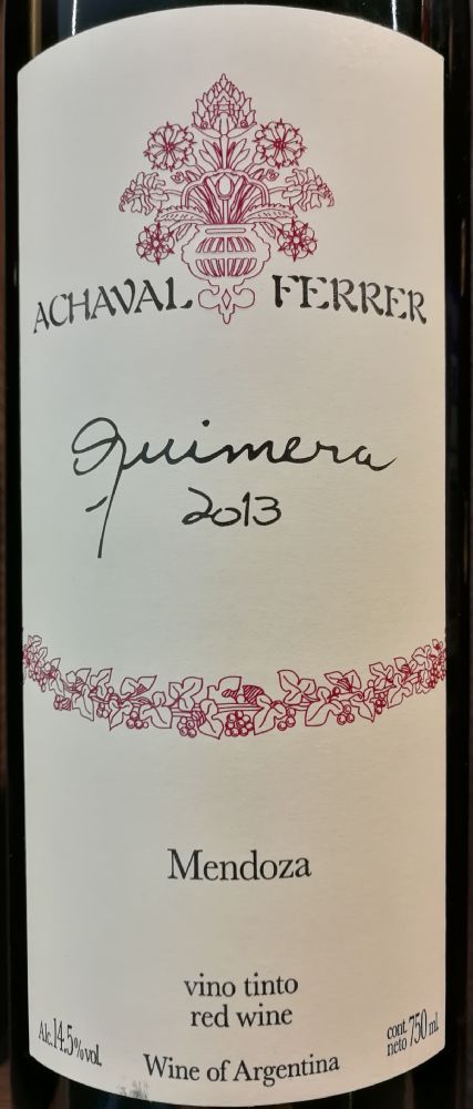 Achaval-Ferrer Winery Quimera 2013, Основная, #7574