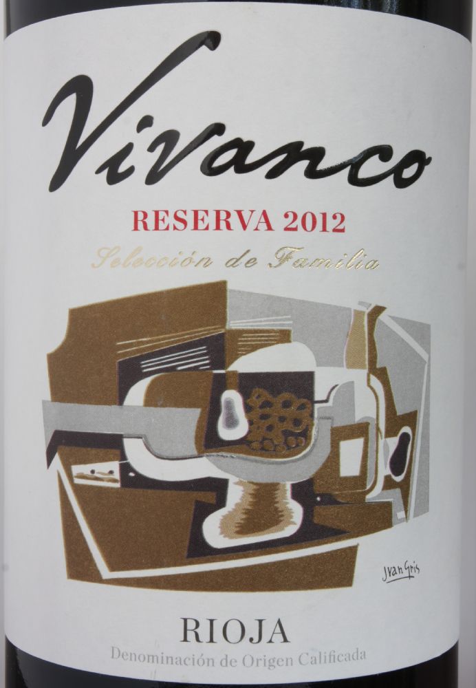 Bodegas Vivanco S.L. Reserva DOCa Rioja 2012, Основная, #7608