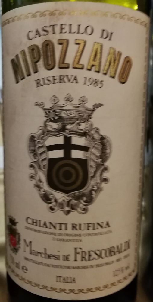 Marchesi de' Frescobaldi Srl NIPOZZANO Chianti Rufina Riserva DOCG 1985, Основная, #7623