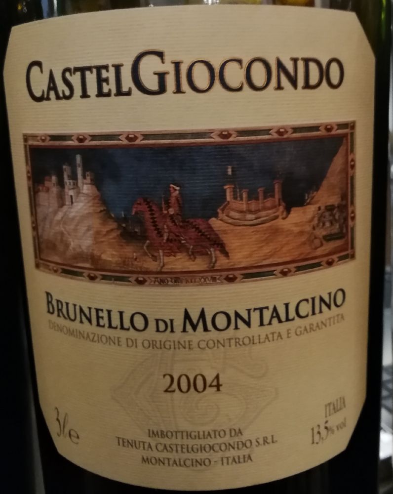 Azienda Agricola Tenuta di CastelGiocondo S.r.l. CastelGiocondo Frescobaldi Brunello di Montalcino DOCG 2004, Основная, #7625