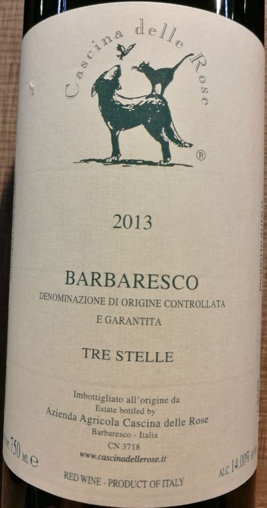 Cascina Delle Rose S.S.A. Tre Stelle Barbaresco DOCG 2013, Основная, #7647