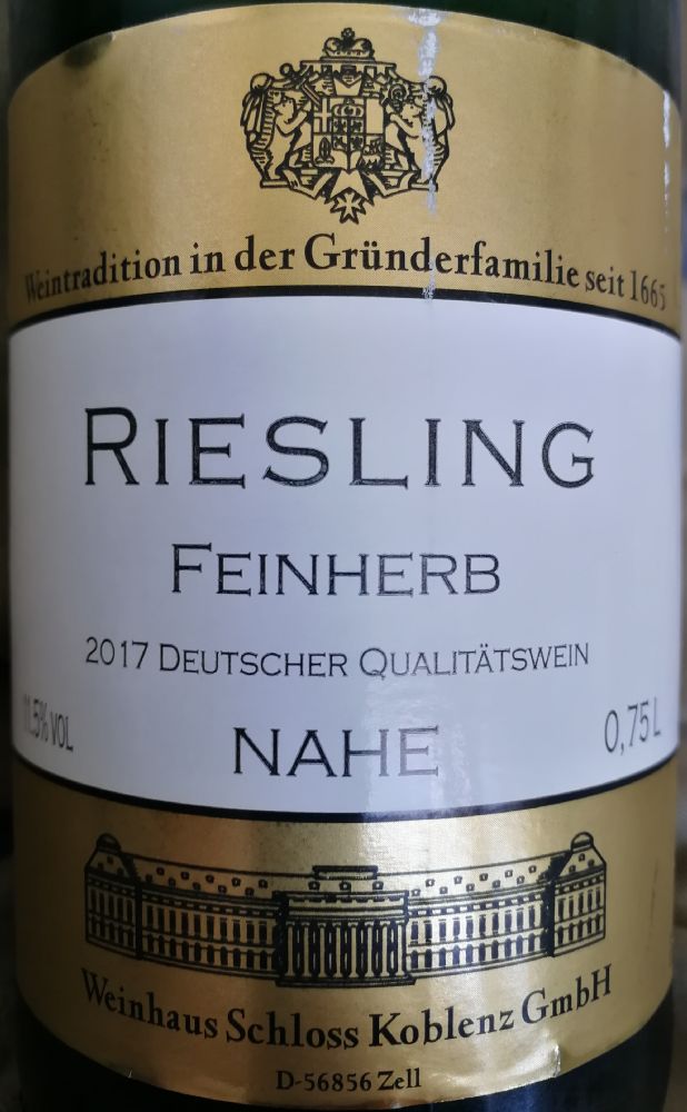 Schloss Koblenz GmbH Feinherb Riesling 2017, Основная, #7669