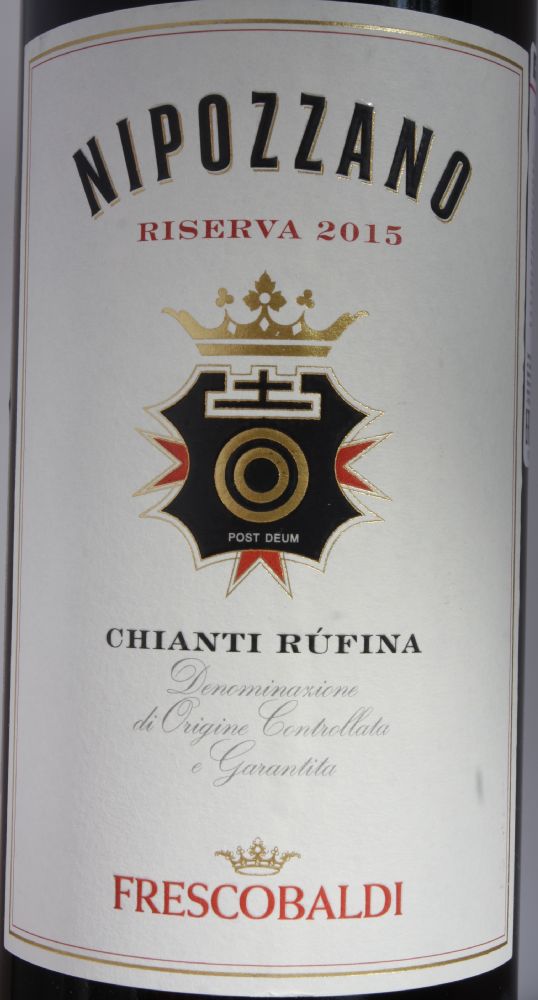 Marchesi de' Frescobaldi Srl NIPOZZANO Chianti Rufina Riserva DOCG 2015, Основная, #7677