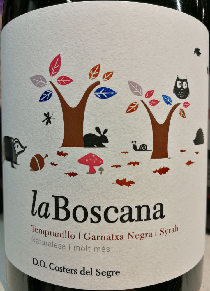 Bodegas Costers del Sió S.L. la Boscana Tempranillo Syrah Garnatxa negra DO Costers del Segre 2017, Основная, #7754