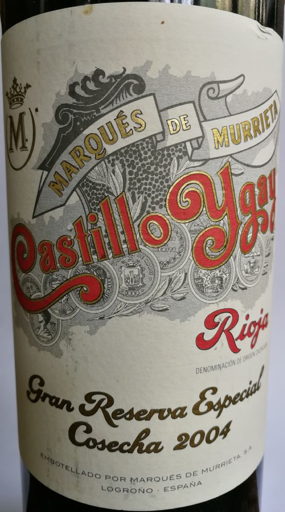 Bodegas Marques de Murrieta S.A. Castillo Ygay Gran Reserva Especial DOCa Rioja 2004, Основная, #7776