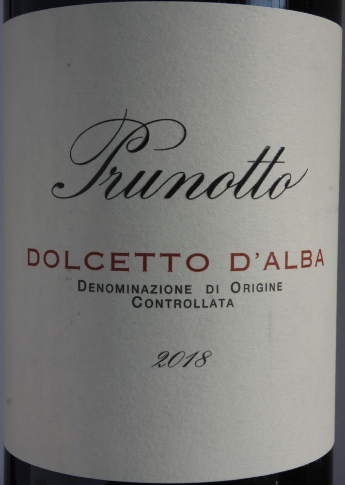 Prunotto S.r.l. Dolcetto d'Alba DOC 2018, Основная, #7797