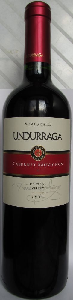 Viña Undurraga S.A. Cabernet Sauvignon 2011, Лицевая, #791