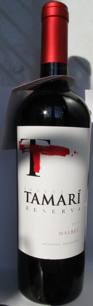 Bodega Tamari S.A. Reserva Malbec 2011, Лицевая, #802