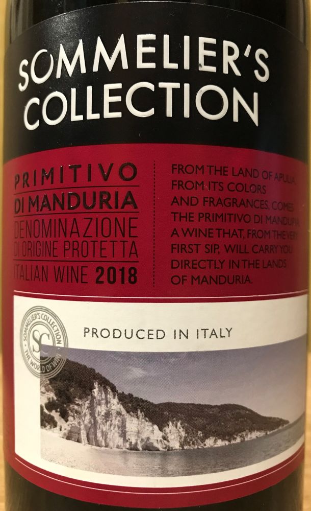 Lorusso Michele SAS Sommelier's Collection Primitivo di Manduria DOC 2018, Основная, #8110