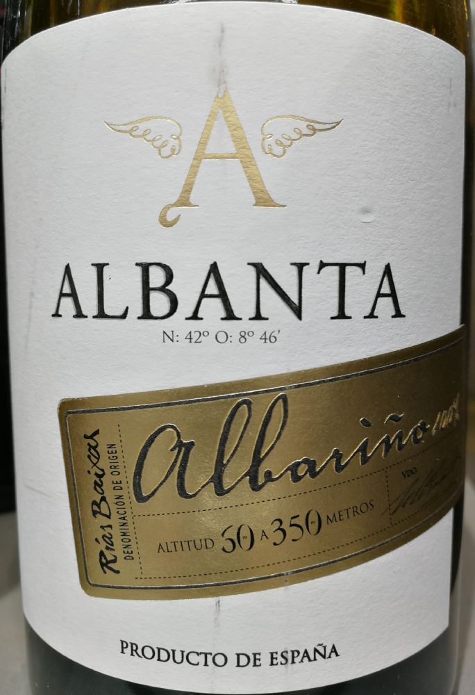 Bodegas Altos de Torona S.A.U. Albanta Albariño DO Rías Baixas 2018, Основная, #8180