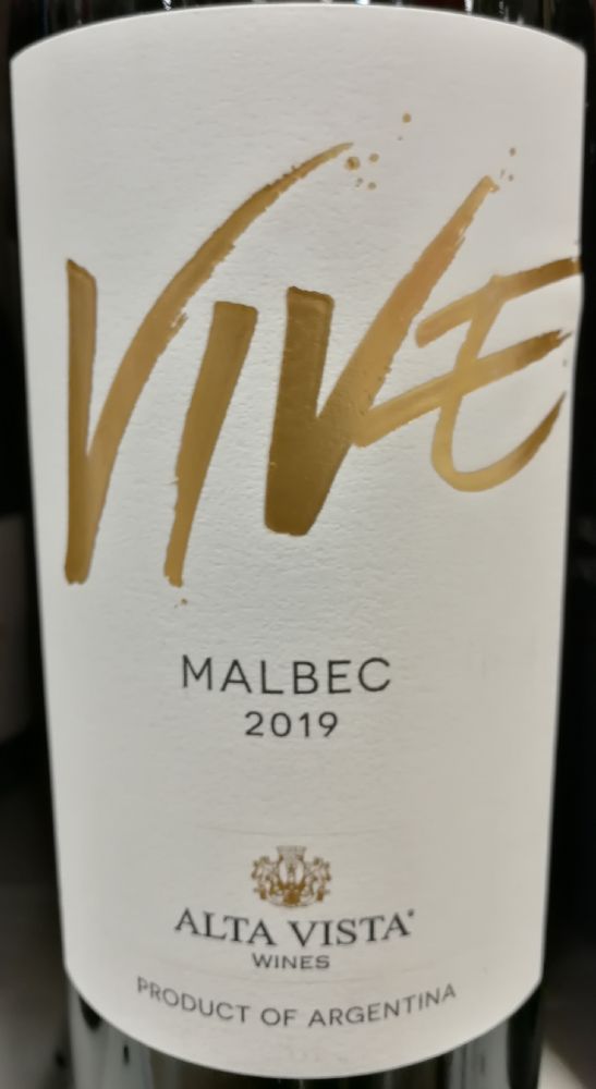 La Casa del Rey S.A. Alta Vista Vive Malbec 2019, Основная, #8196