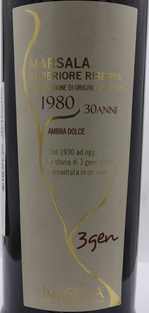 Cantine Intorcia 30 Anni Ambra Dolce 3 Gen Marsala Superiore Riserva DOC 1980, Основная, #8206