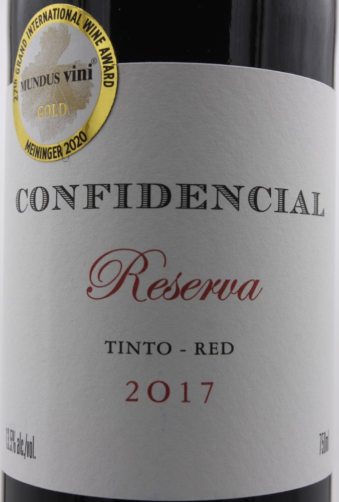 Casa Santos Lima Companhia das Vinhas S.A. Confidencial Reserva Vinho Regional Lisboa 2017, Основная, #8324