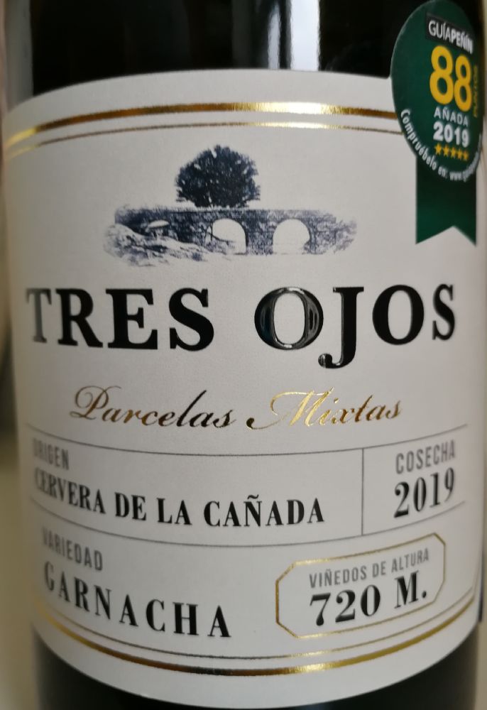 Bodega San Gregorio S.C.L. Tres Ojos Garnacha DO Calatayud 2019, Основная, #8332