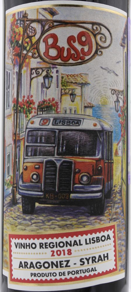 Adega Cooperativa da Vermelha CRL Bus.9 Aragonez Syrah Vinho Regional Lisboa 2018, Основная, #8336
