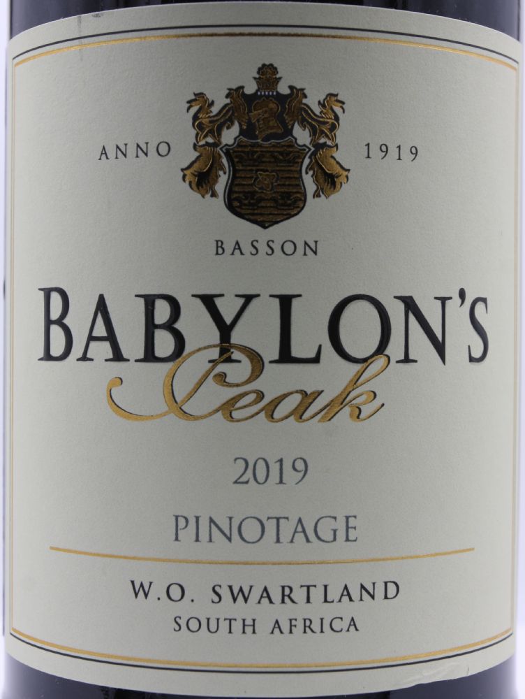 Babylon's Peak Private Cellar (Pty) Ltd Pinotage W.O. Swartland 2019, Основная, #8360