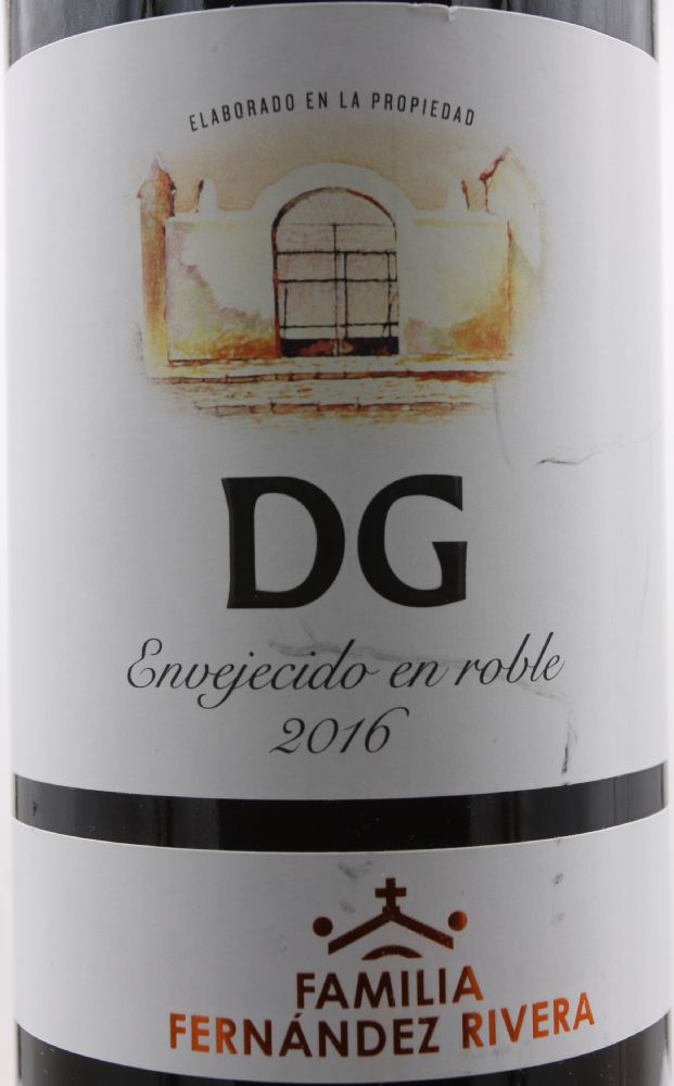 Bodegas y Viñedos Fernández Rivera S.L. DG Envejecido en roble IGP Castilla y León 2016, Основная, #8384