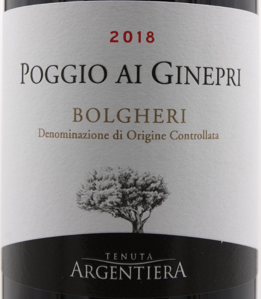 Argentiera S.R.L. POGGIO AI GINEPRI Bolgheri DOC 2018, Основная, #8512