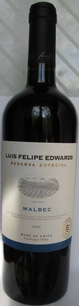 Viña Luis Felipe Edwards Reserve Especial Malbec 2011, Основная, #854