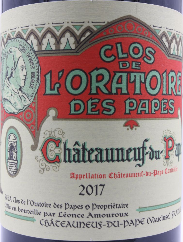 SCEA de L'Oratoire Clos De L'Oratoire Des Papes Châteauneuf-du-Pape AOC/AOP 2017, Основная, #8599