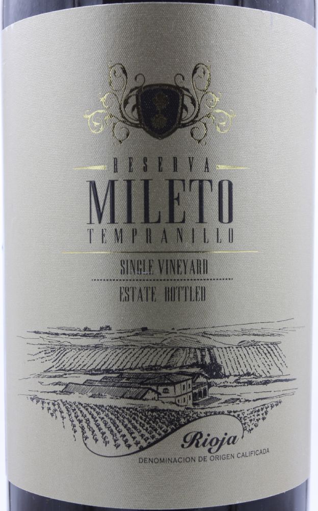 Bodegas Alvia S.L. Mileto Reserva Tempranillo DOCa Rioja 2012, Основная, #8631