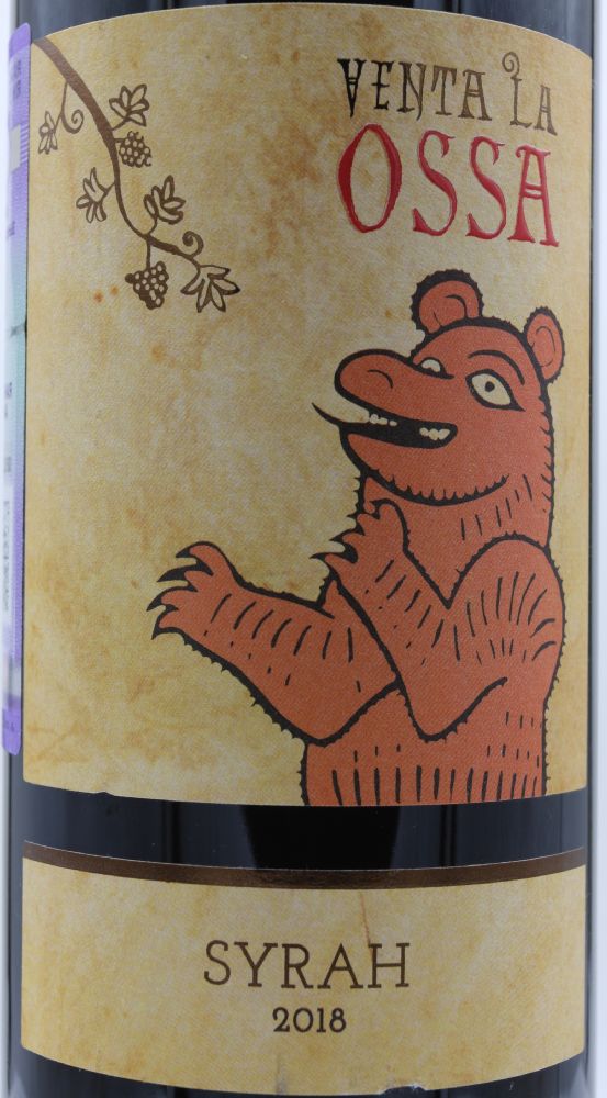 Dominio Mano a Mano S.L. Venta La Ossa Syrah IGP Castilla 2018, Основная, #8654