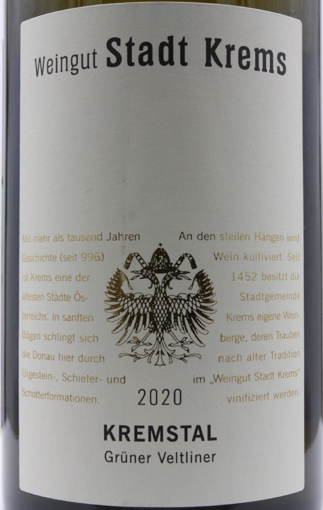 Weingut Stadt Krems GmbH Grüner Veltliner Kremstal DAC 2020, Основная, #8734