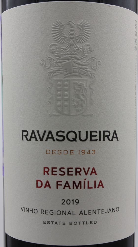 Sociedade Agrícola D. Diniz S.A. Monte da Ravasqueira Reserva da Família Vinho Regional Alentejano 2019, Основная, #8740