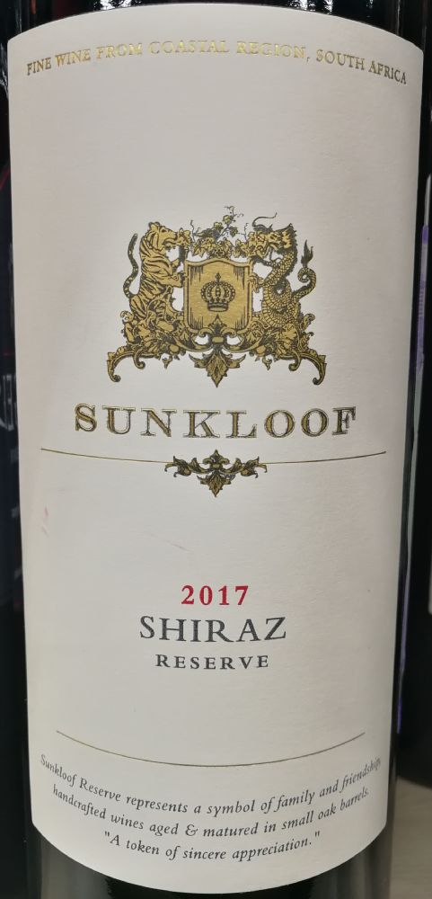 Stellenview Premium Wines (Pty) Ltd Sunkloof Reserve Shiraz 2017, Основная, #8828