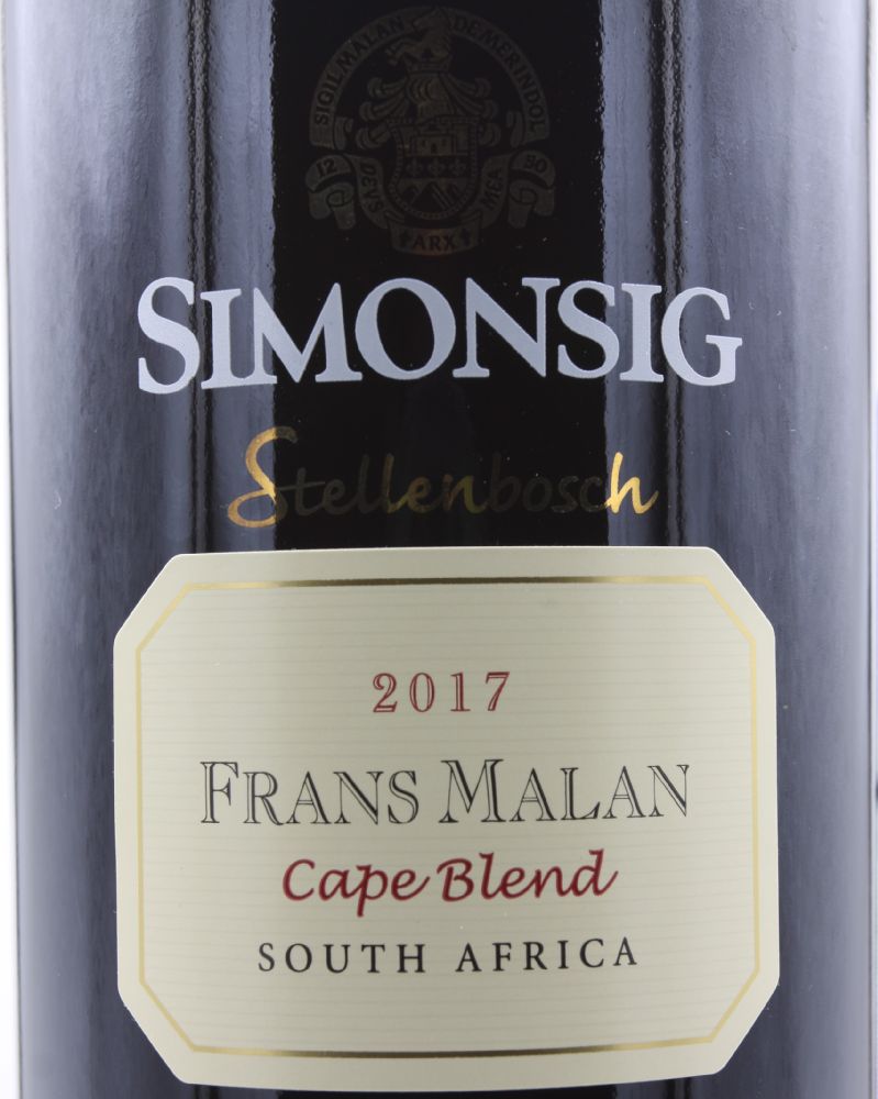 Simonsig Frans Malan W.O. Stellenbosch 2017, Основная, #8869