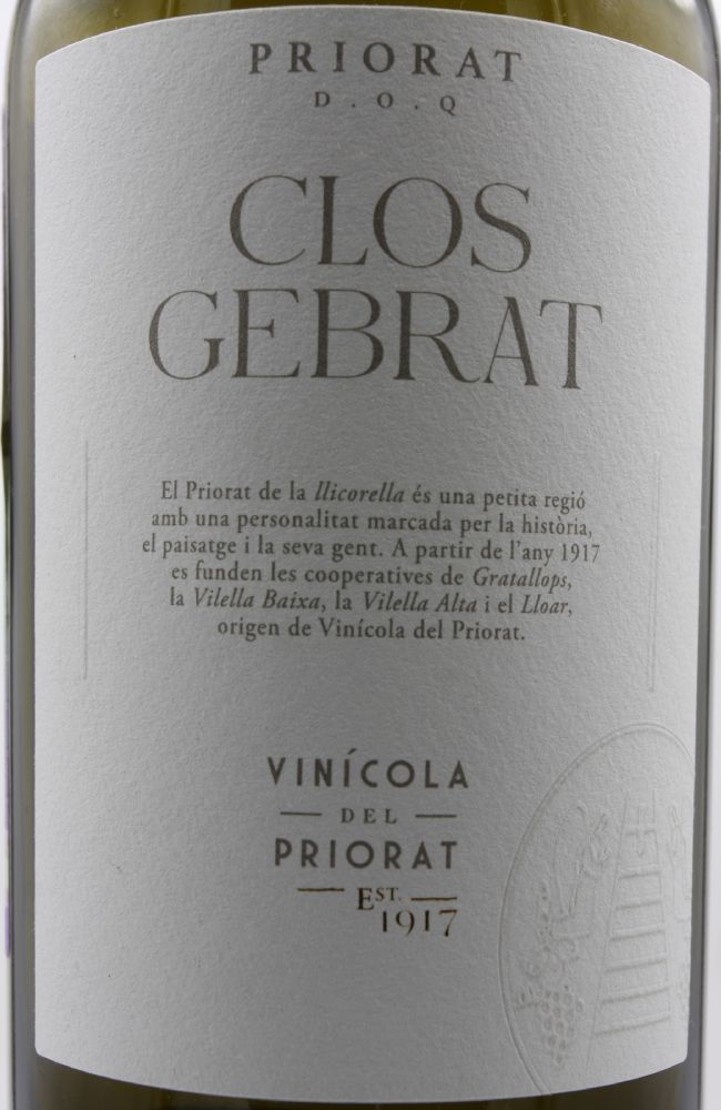 Vinícola del Priorat S.C.C.L. Clos Gebrat DOCa Priorat 2021, Основная, #8894