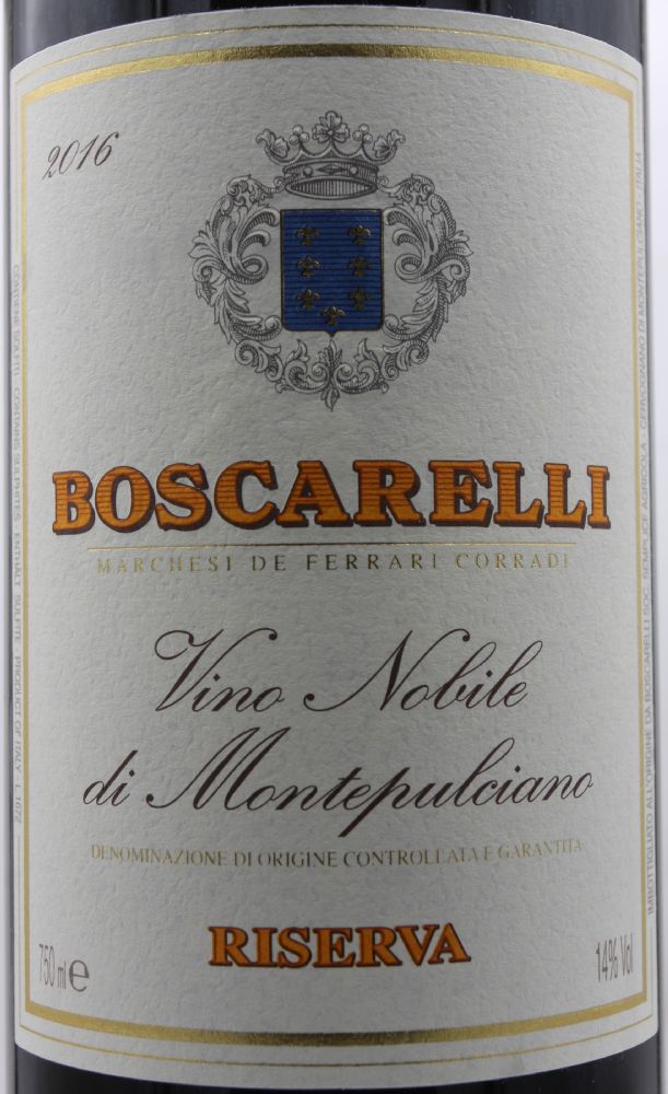 Boscarelli S.S.A. Marchesi de Ferrari Corradi Vino Nobile di Montepulciano Riserva DOCG 2016, Основная, #8938