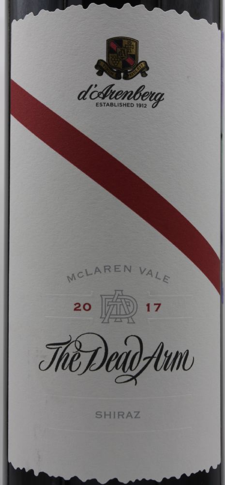 d'Arenberg Pty Ltd The Dead Arm Shiraz McLaren Vale 2017, Основная, #8944