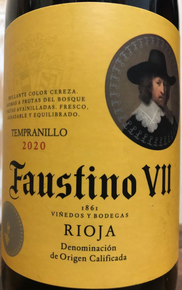 Bodegas Faustino S.L. Faustino VII Tempranillo DOCa Rioja 2020, Основная, #8965