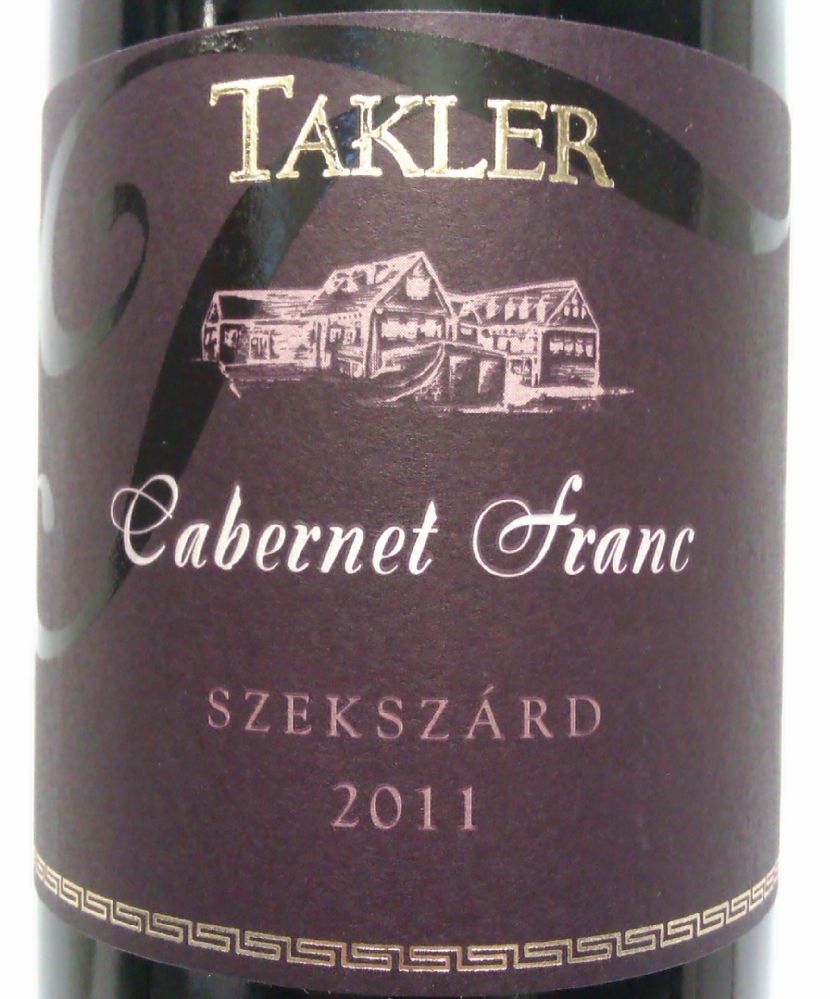 Takler Pince Kft Cabernet Franc 2011, Лицевая, #904