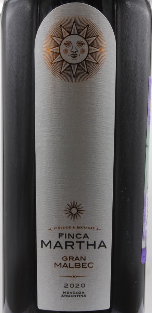 Andeluna Cellars S.R.L. Finca Martha Gran Malbec I.G. Mendoza 2020, Основная, #9074