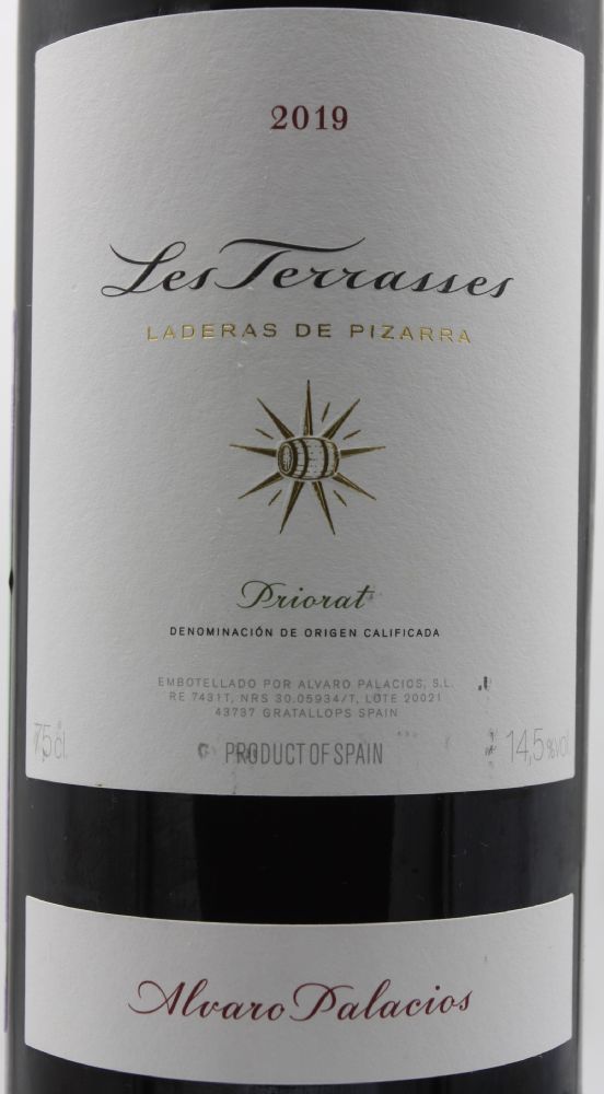 Álvaro Palacios S.L. Les Terrasses Laderas de Pizarra DOCa Priorat 2019, Основная, #9096