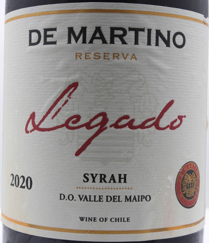 Santa Teresa S.A. De Martino Legado Reserva Syrah D.O. Choapa Valley 2020, Основная, #9115