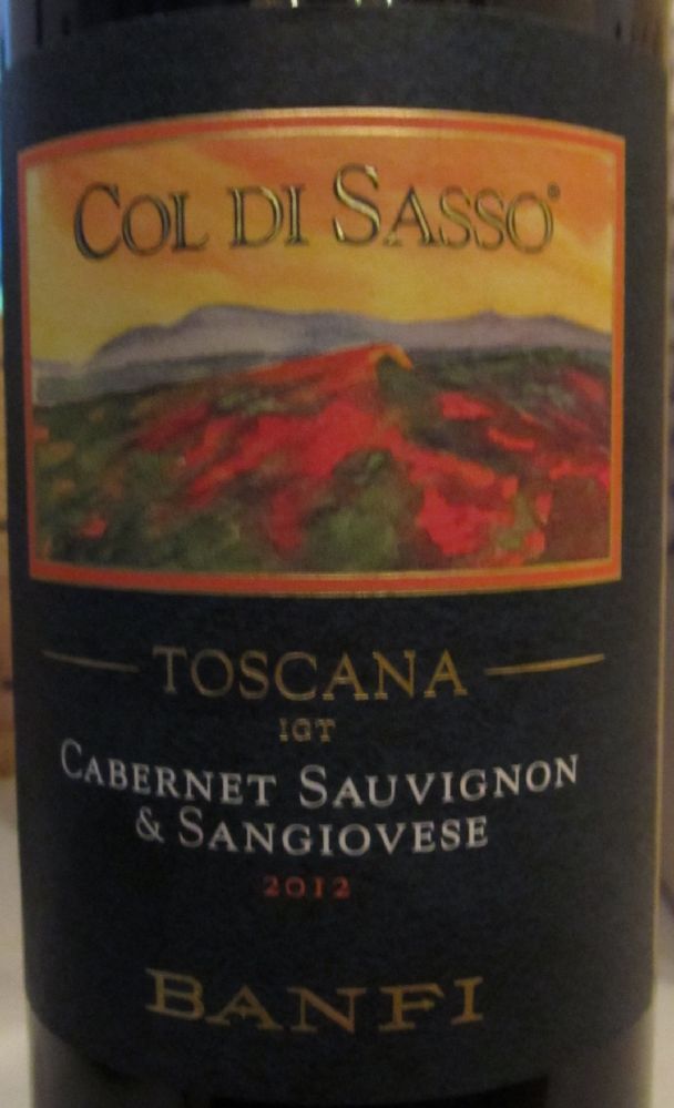 BANFI S.A. S.r.l. Col di Sasso Cabernet Sauvignon Sangiovese Toscana IGT 2012, Основная, #914