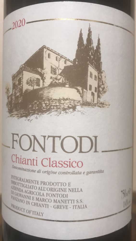 Azienda Agricola Fontodi di Giovanni e Marco Manetti S.S. Chianti Classico DOCG 2020, Основная, #9238