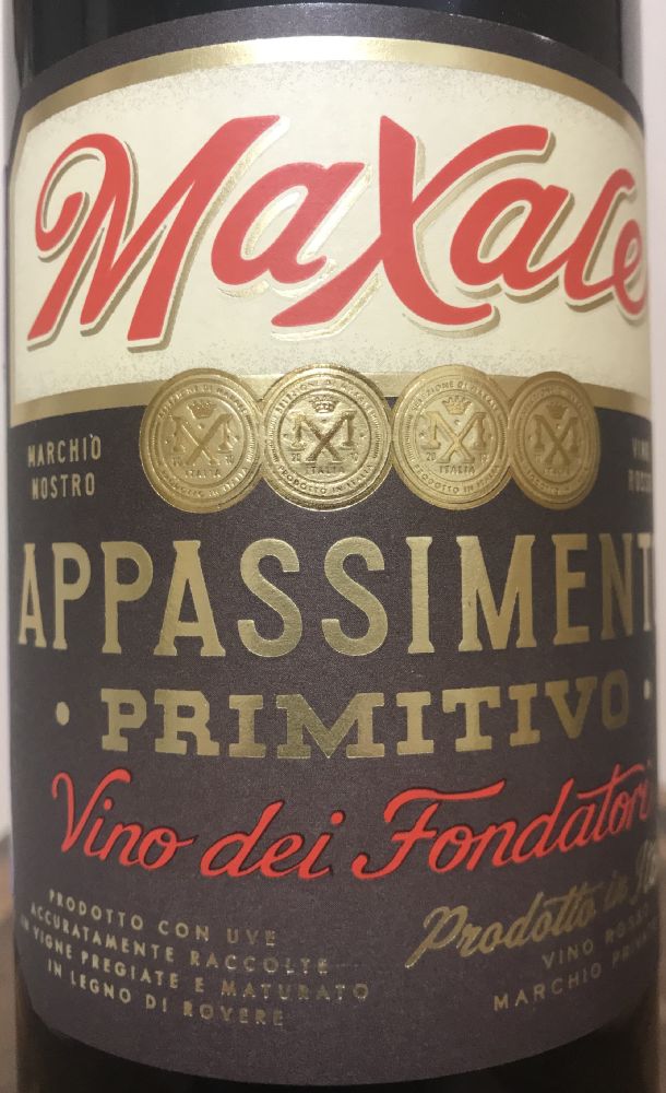 Megale Hellas S.r.l. Maxale Appassimento Primitivo 2022, Основная, #9314