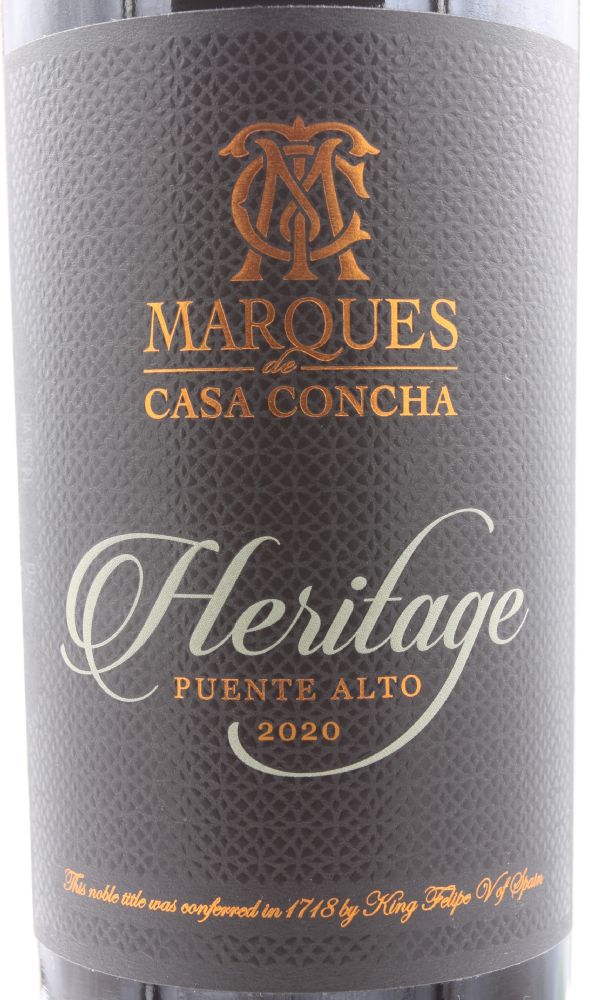 Viña Concha y Toro S.A. Marques de Casa Concha Heritage Puente Alto 2020, Основная, #9357